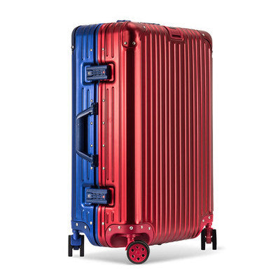 German all-aluminum magnesium alloy suitcase 20 inch boarding trolley case men and women metal travel case business suitcase gift