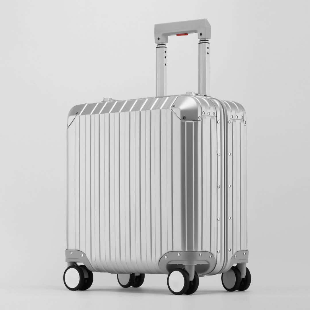 Aluminum-magnesium alloy trolley case gift printing full metal business suitcase universal wheel aluminum frame suitcase 24 wholesale
