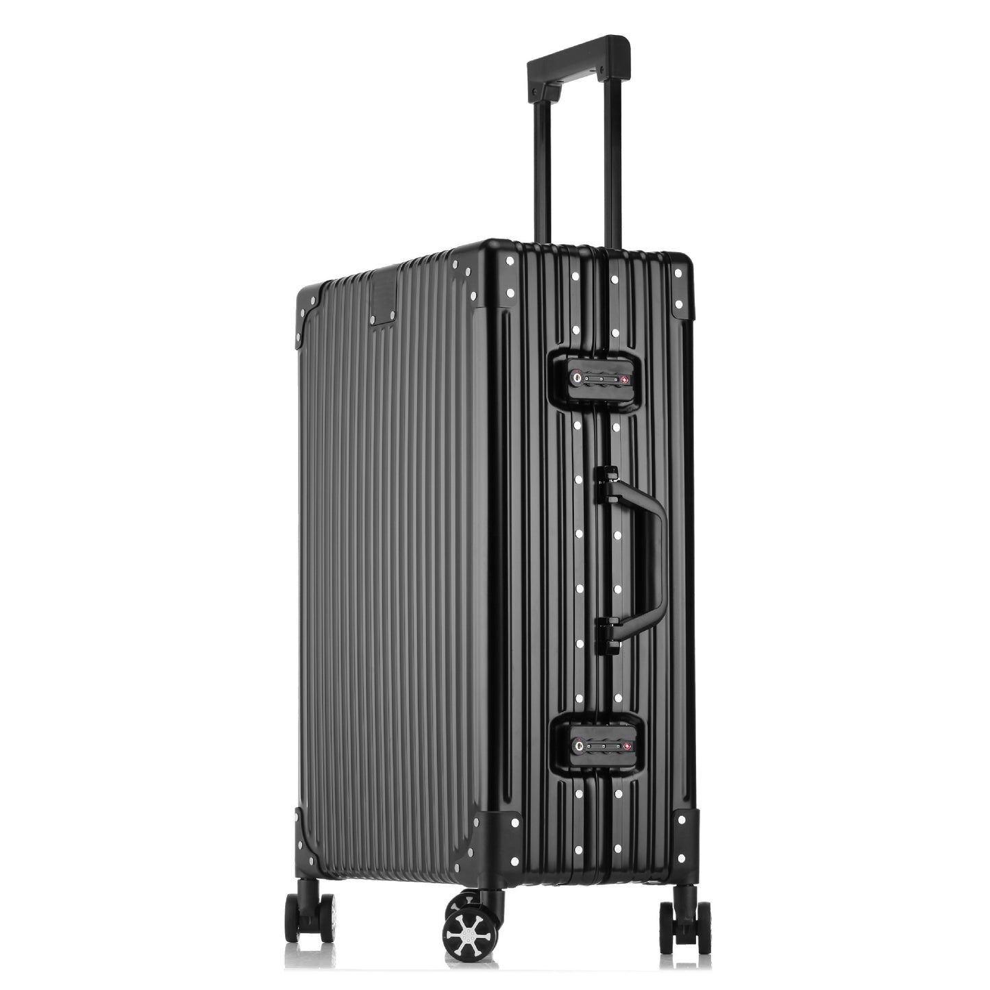 Aluminum-magnesium alloy trolley case gift printing full metal business suitcase universal wheel aluminum frame suitcase 24 wholesale