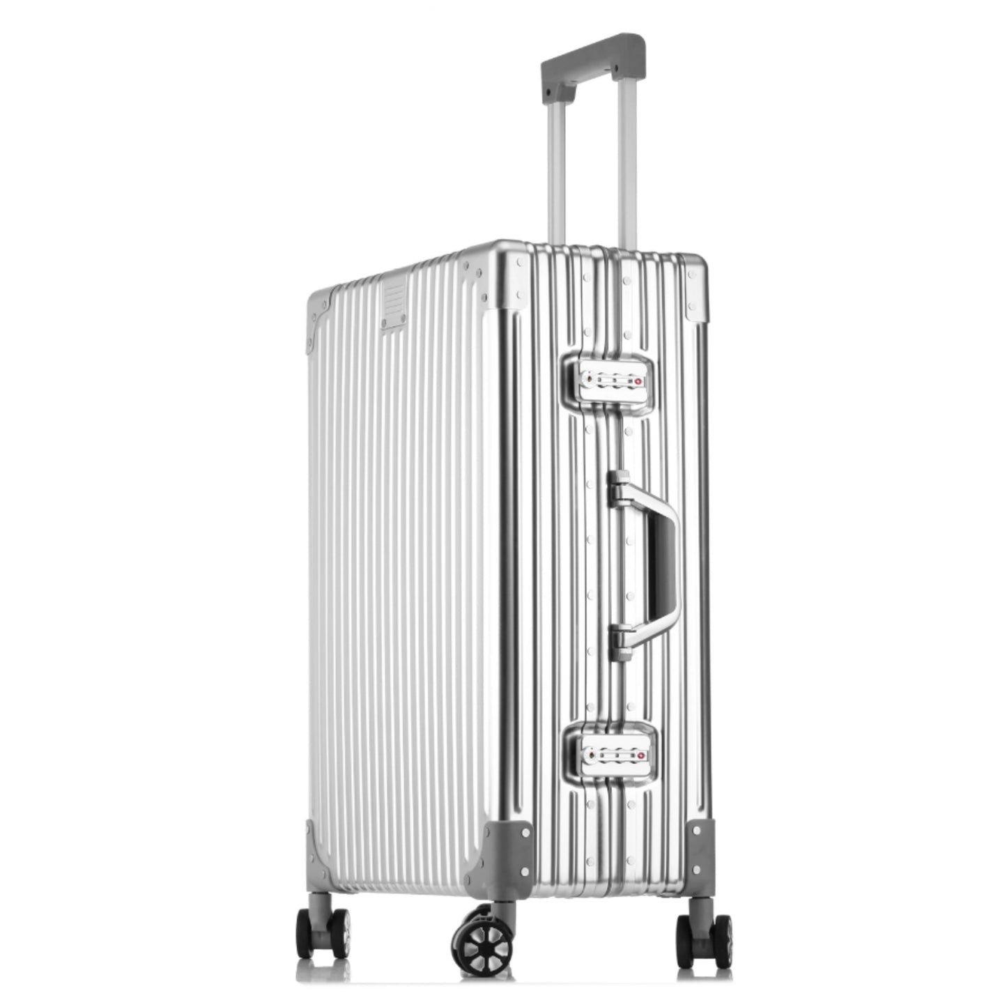 Aluminum-magnesium alloy trolley case gift printing full metal business suitcase universal wheel aluminum frame suitcase 24 wholesale