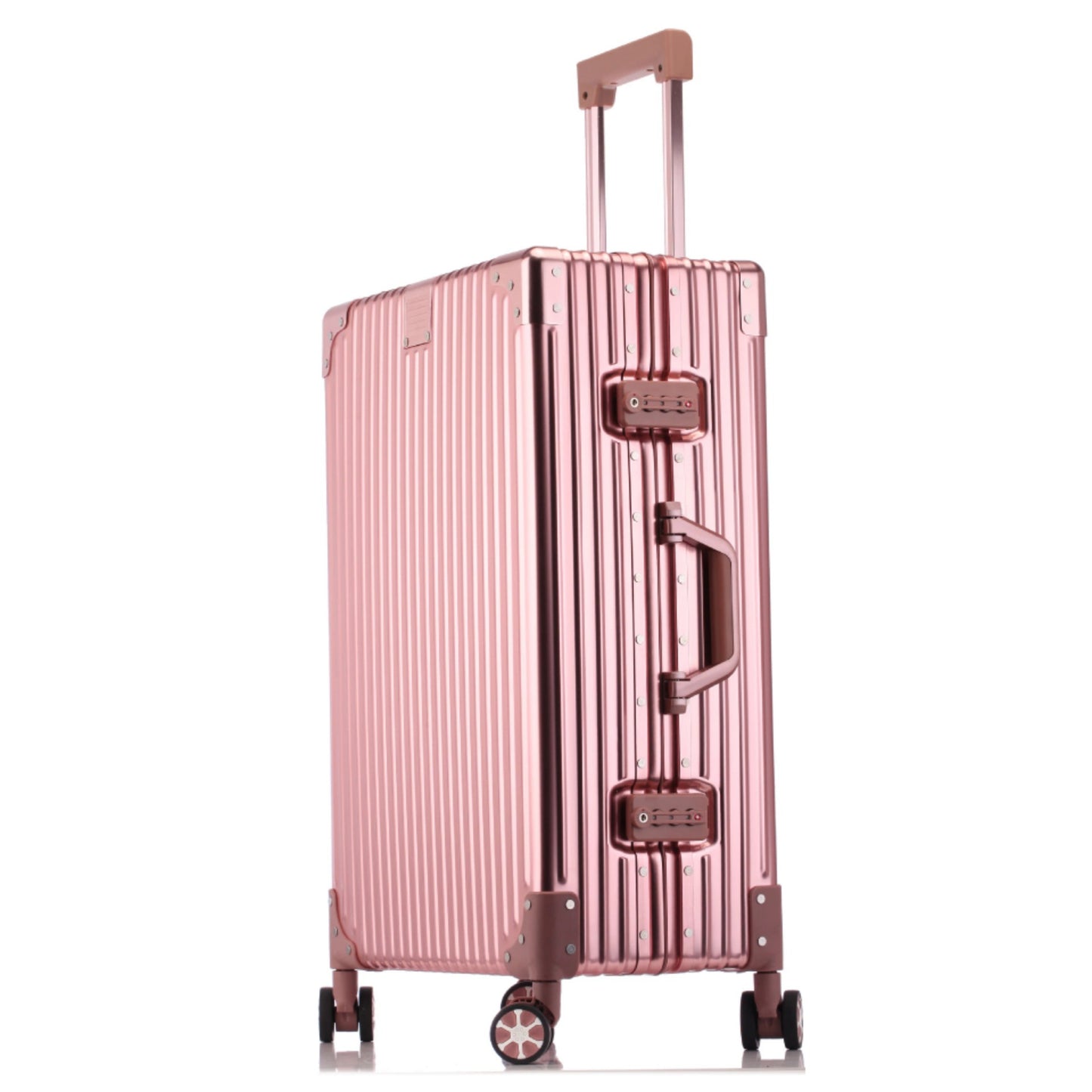 Aluminum-magnesium alloy trolley case gift printing full metal business suitcase universal wheel aluminum frame suitcase 24 wholesale