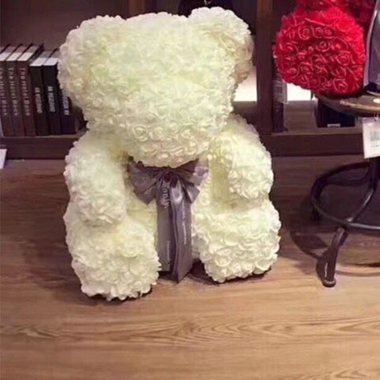 Rose Bear Simulation Rose Bear Creative Christmas Valentine's Day Birthday Gift Bubble Rose Bear