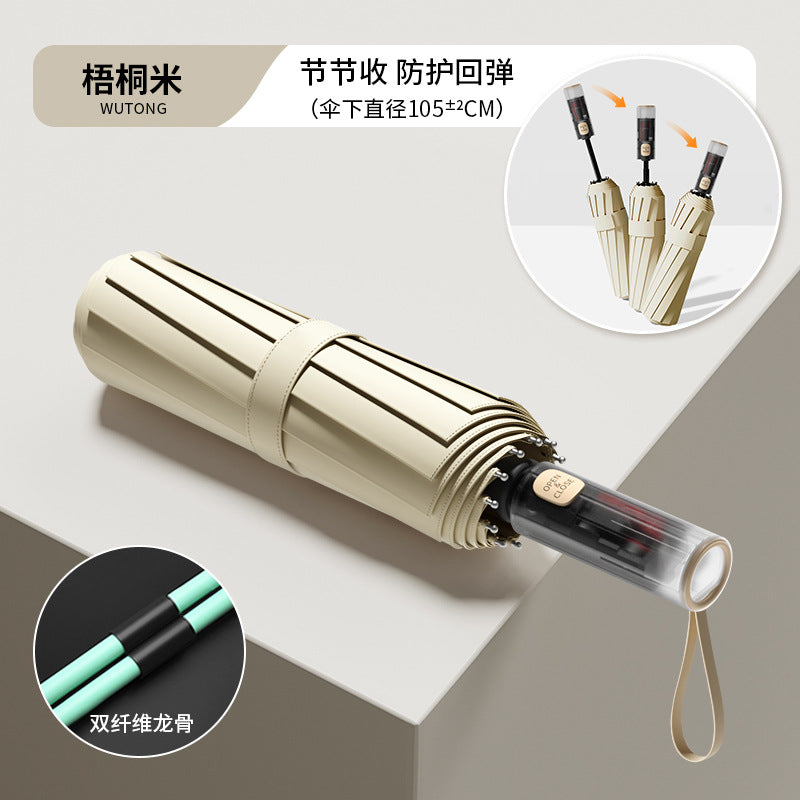 Fully automatic double large umbrella folding wholesale sunny and rainy dual-purpose umbrella sun umbrella sunshade umbrella 24 bone large umbrella