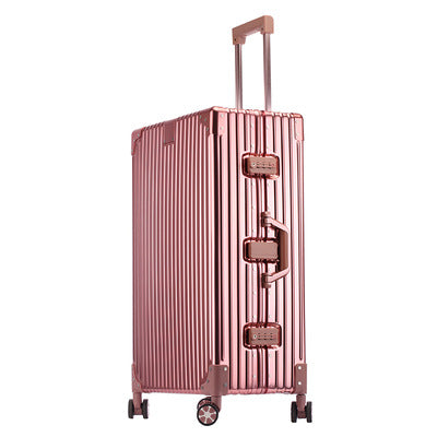 German all-aluminum magnesium alloy suitcase 20 inch boarding trolley case men and women metal travel case business suitcase gift