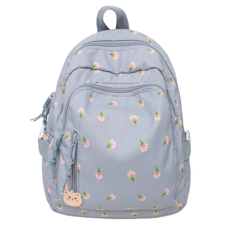 2024 new fashion backpack high-end printed schoolbag middle-aged college students lightweight large capacity cartoon schoolbag female