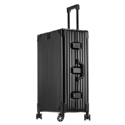 German all-aluminum magnesium alloy suitcase 20 inch boarding trolley case men and women metal travel case business suitcase gift