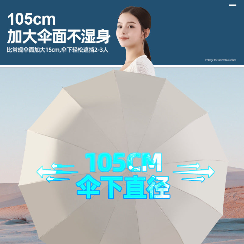 Fully automatic double large umbrella folding wholesale sunny and rainy dual-purpose umbrella sun umbrella sunshade umbrella 24 bone large umbrella
