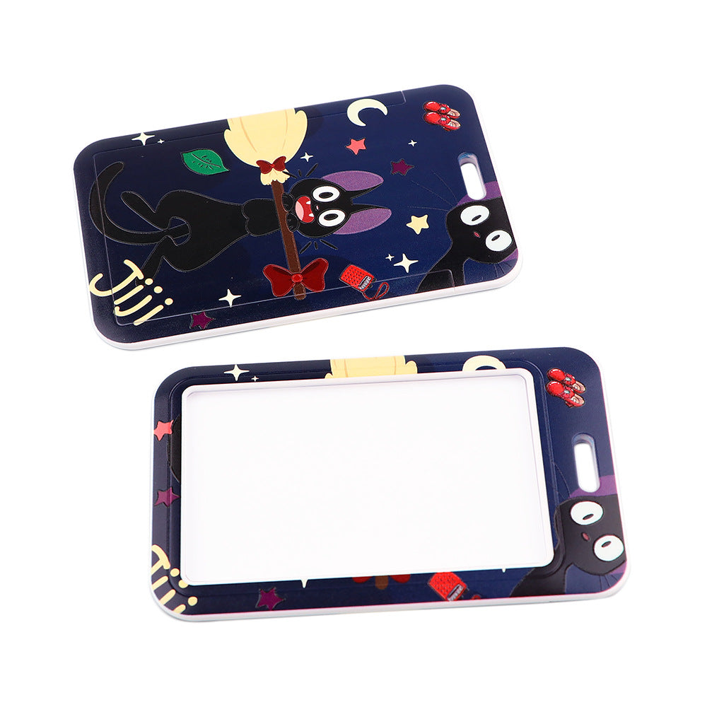 Riman witch and black cat mobile phone lanyard hard card set exhibition work card bus card access card universal protection card