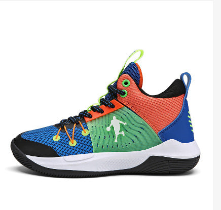 Casual sports shoes autumn and summer new mesh high-top training sneakers children's breathable boys sneakers basketball shoes