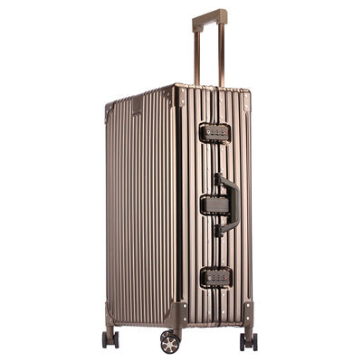 German all-aluminum magnesium alloy suitcase 20 inch boarding trolley case men and women metal travel case business suitcase gift
