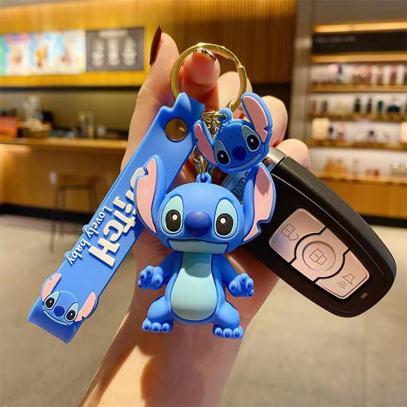Cartoon cute Stitch keychain female doll doll pendant male car key schoolbag pendant