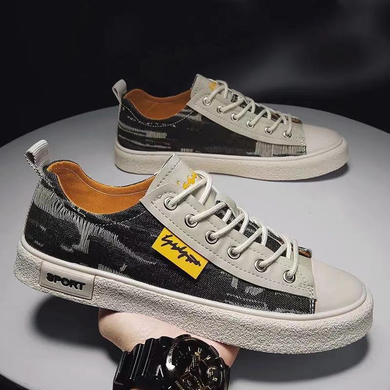2023 New Men's Shoes Summer Men's Sneakers Trendy Casual Sneakers Comfortable All-Match Canvas Shoes Factory Wholesale