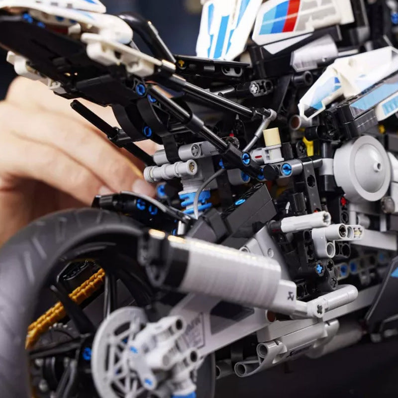Compatible with Lego BMW motorcycle M1000RR assembled building blocks toy boy model Ducati birthday gift