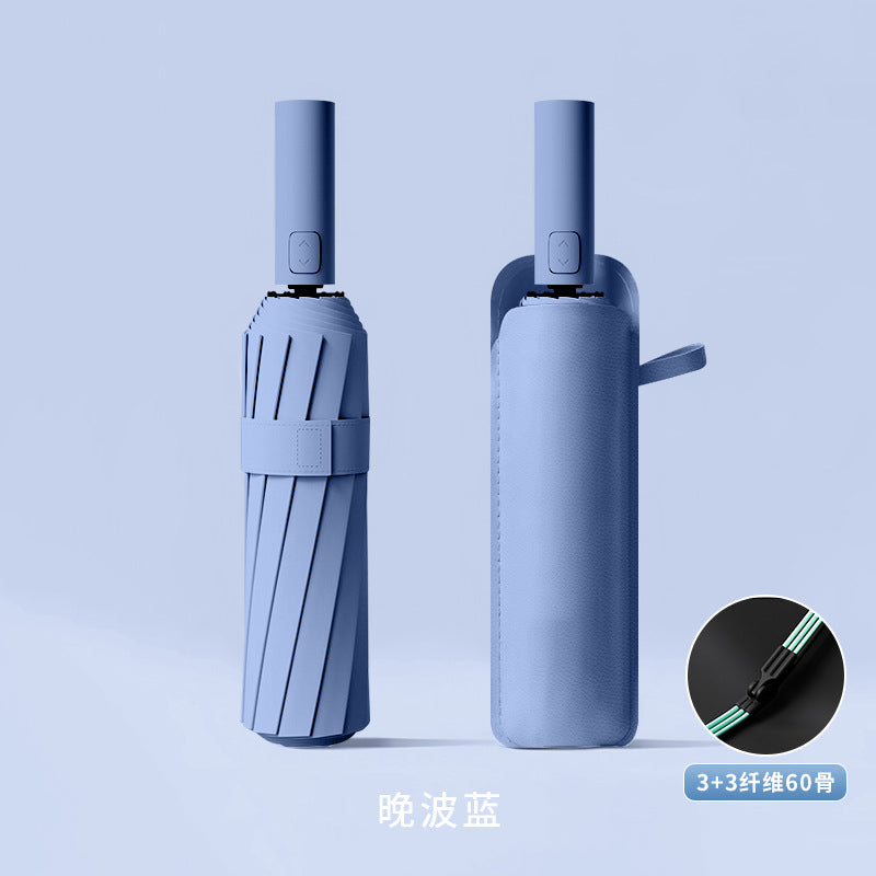 Fully automatic double large umbrella folding wholesale sunny and rainy dual-purpose umbrella sun umbrella sunshade umbrella 24 bone large umbrella