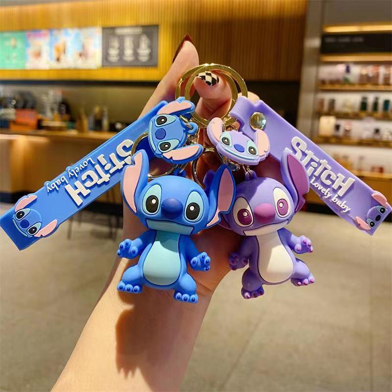 Cartoon cute Stitch keychain female doll doll pendant male car key schoolbag pendant