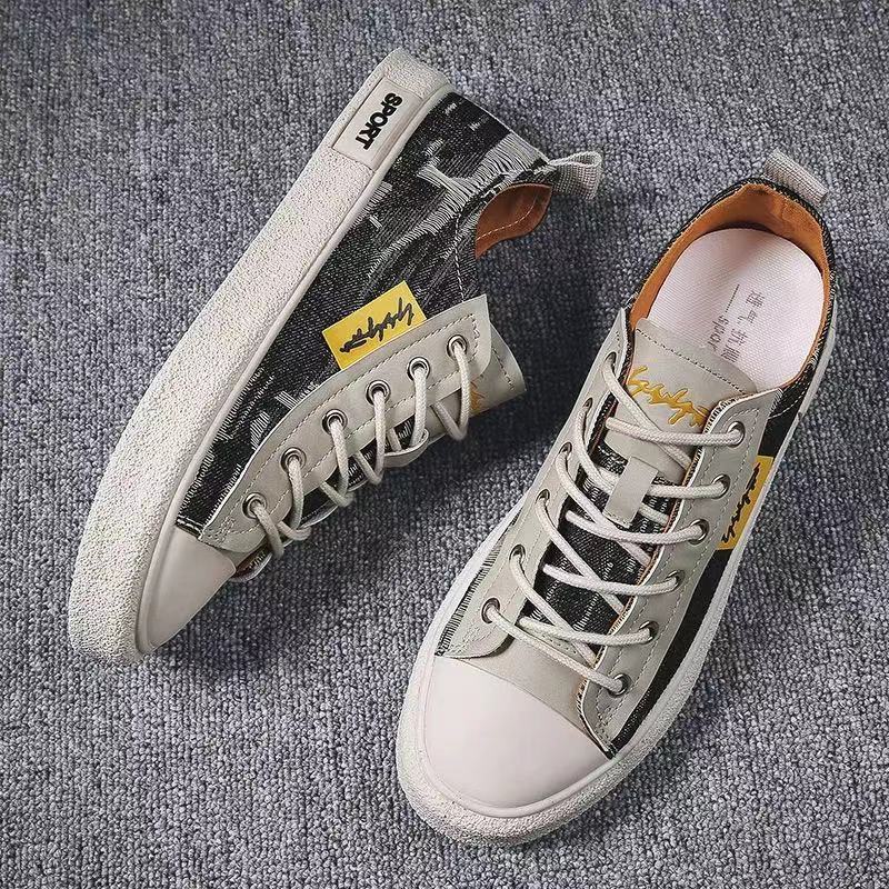 2023 New Men's Shoes Summer Men's Sneakers Trendy Casual Sneakers Comfortable All-Match Canvas Shoes Factory Wholesale