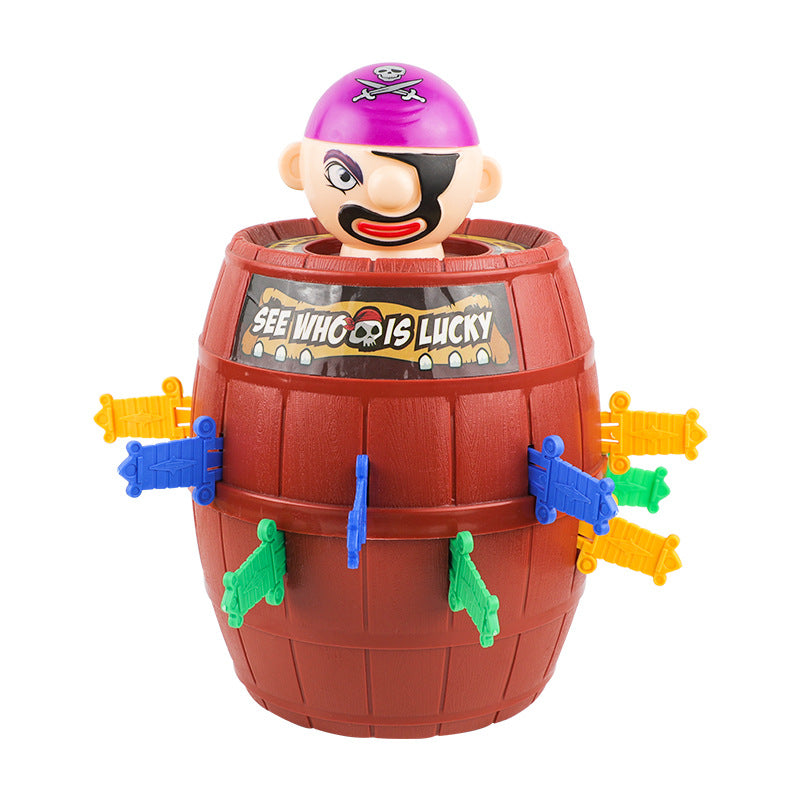 Cross-border prank pirate barrel novelty prank toys children's educational toys desktop interactive toys wholesale