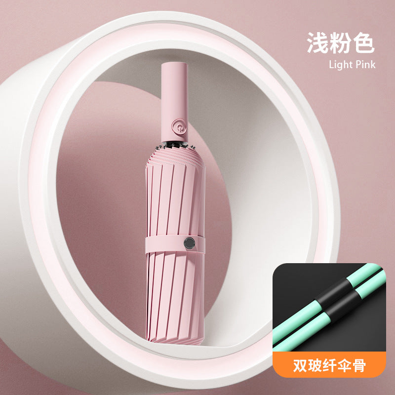Fully automatic double large umbrella folding wholesale sunny and rainy dual-purpose umbrella sun umbrella sunshade umbrella 24 bone large umbrella
