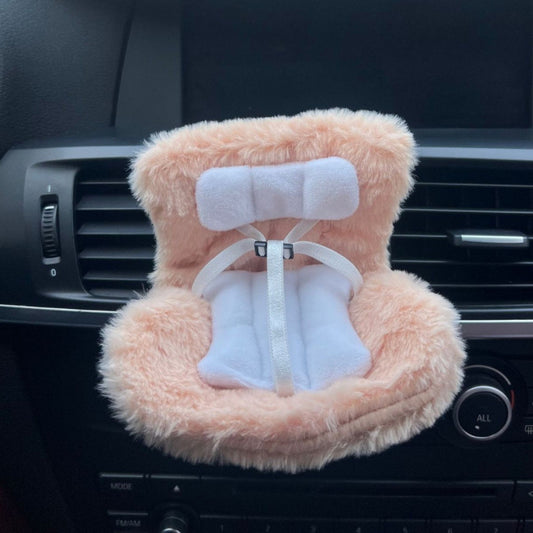 Cross-border applicable to labubu doll safety seat cute doll air outlet aromatherapy ornaments car interior decoration