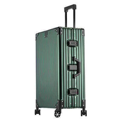 German all-aluminum magnesium alloy suitcase 20 inch boarding trolley case men and women metal travel case business suitcase gift