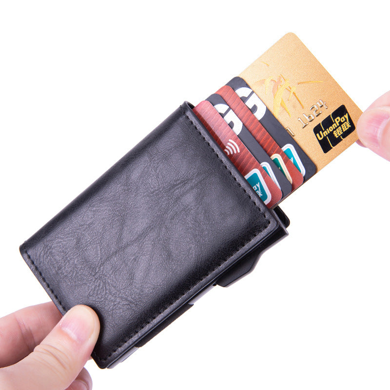 Cross-border airtag card package tracker RFID card package anti-theft brush women's multi-card credit card wallet card holder