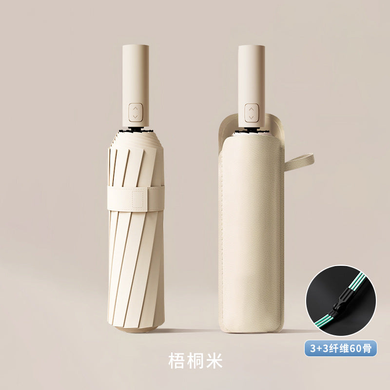 Fully automatic double large umbrella folding wholesale sunny and rainy dual-purpose umbrella sun umbrella sunshade umbrella 24 bone large umbrella