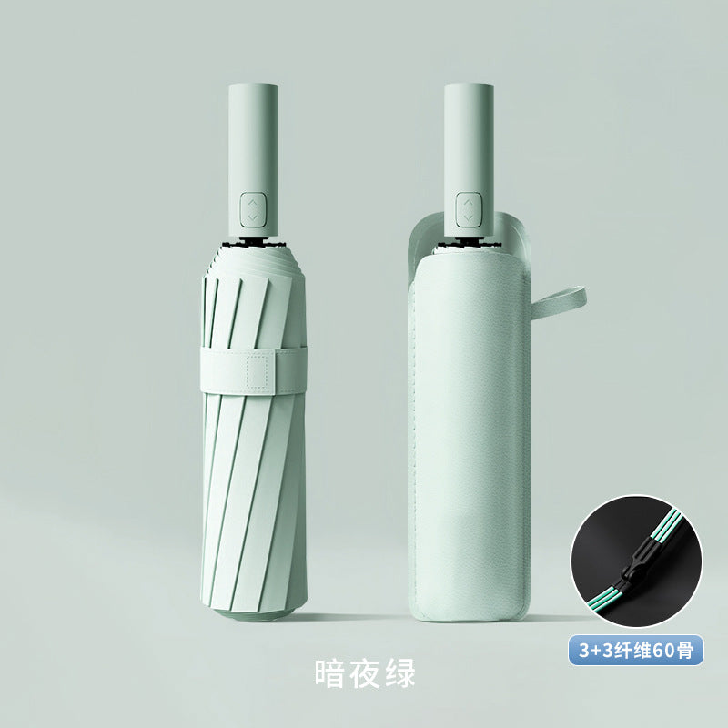 Fully automatic double large umbrella folding wholesale sunny and rainy dual-purpose umbrella sun umbrella sunshade umbrella 24 bone large umbrella