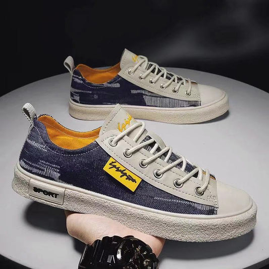 2023 New Men's Shoes Summer Men's Sneakers Trendy Casual Sneakers Comfortable All-Match Canvas Shoes Factory Wholesale