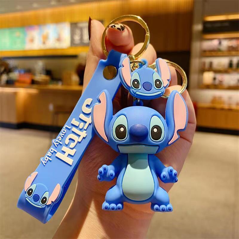 Cartoon cute Stitch keychain female doll doll pendant male car key schoolbag pendant