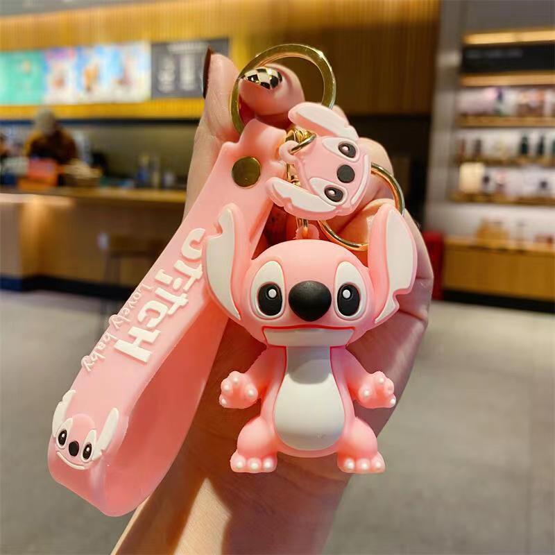 Cartoon cute Stitch keychain female doll doll pendant male car key schoolbag pendant
