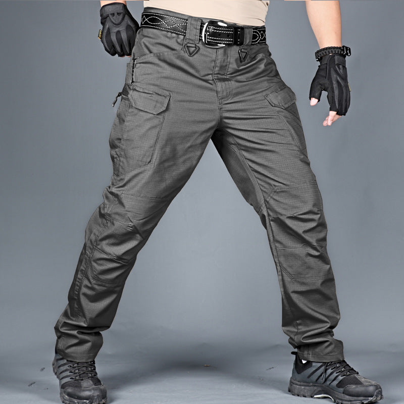 Tactical pants spring men's special forces camouflage pants overalls autumn outdoor multi-pocket pants wear-resistant IX7 military fan pants