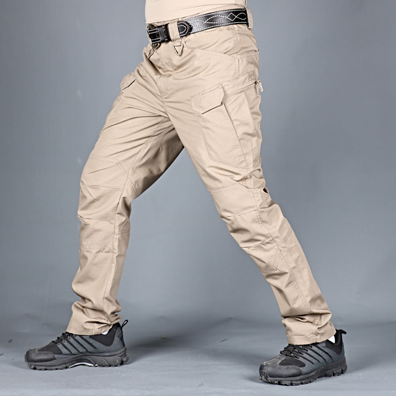 Tactical pants spring men's special forces camouflage pants overalls autumn outdoor multi-pocket pants wear-resistant IX7 military fan pants