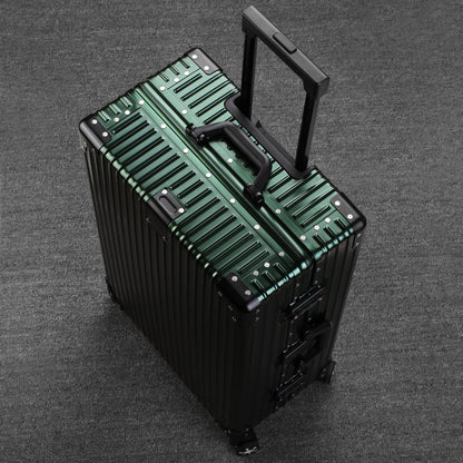 All-Aluminum Trolley Suitcase — Premium Metal Business Luggage for Men & Women