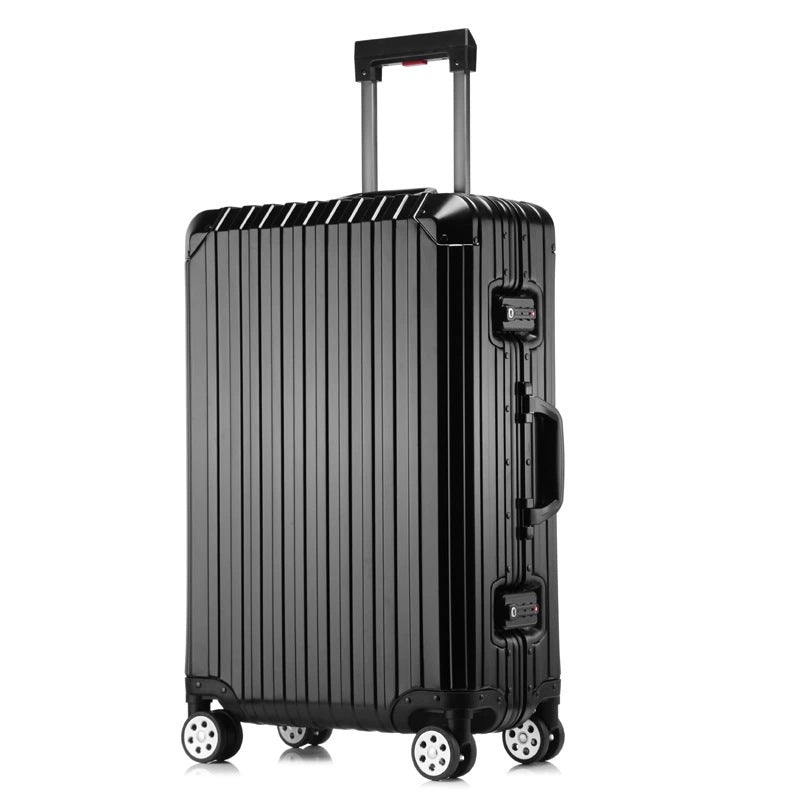 Aluminum-magnesium alloy trolley case gift printing full metal business suitcase universal wheel aluminum frame suitcase 24 wholesale