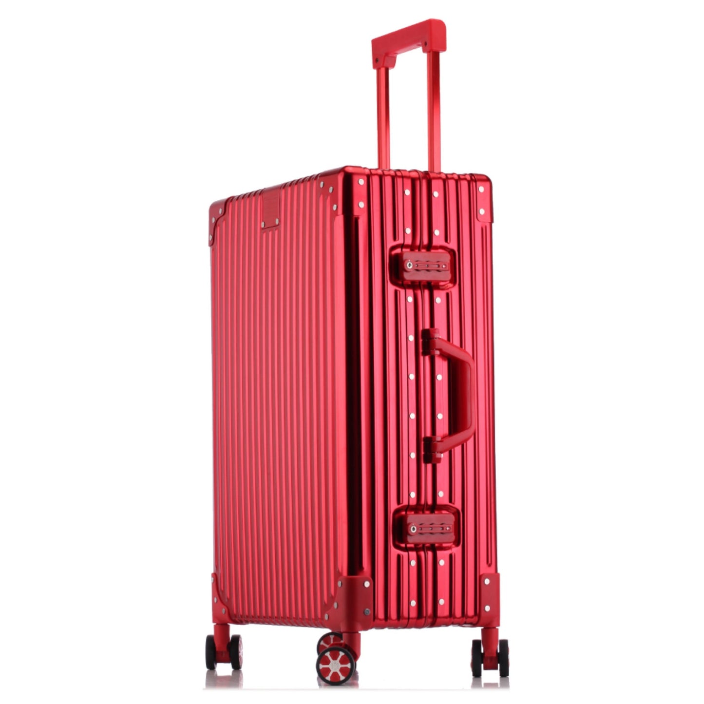Aluminum-magnesium alloy trolley case gift printing full metal business suitcase universal wheel aluminum frame suitcase 24 wholesale