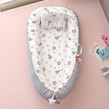 Portable Baby Nest Bed — Breathable Honeycomb Co-Sleeping Bassinet