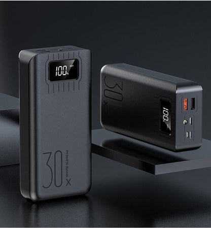 30,000mAh Power Bank — Large Capacity Fast Charging Portable Charger