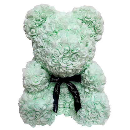 Rose Bear Simulation Rose Bear Creative Christmas Valentine's Day Birthday Gift Bubble Rose Bear