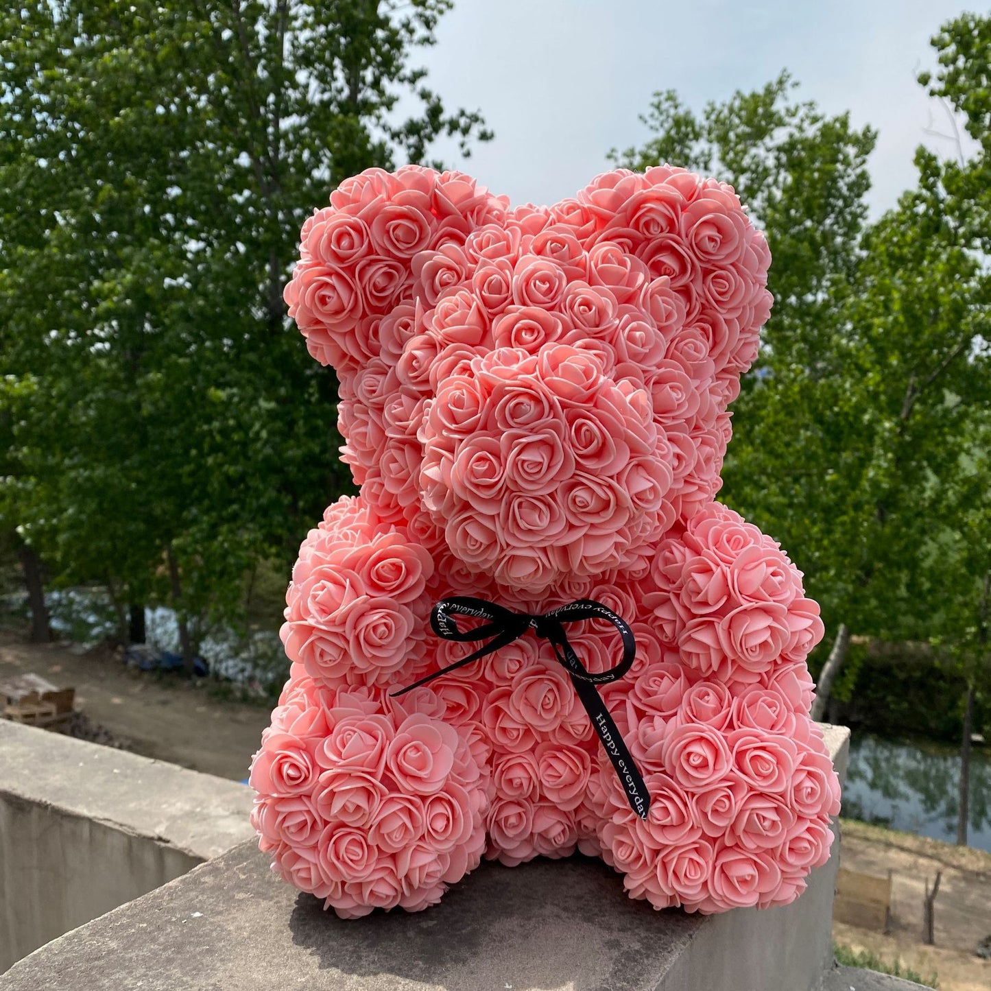 Rose Bear Simulation Rose Bear Creative Christmas Valentine's Day Birthday Gift Bubble Rose Bear