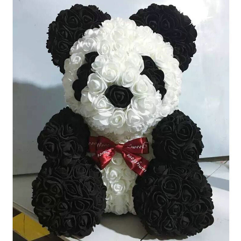 Rose Bear Simulation Rose Bear Creative Christmas Valentine's Day Birthday Gift Bubble Rose Bear