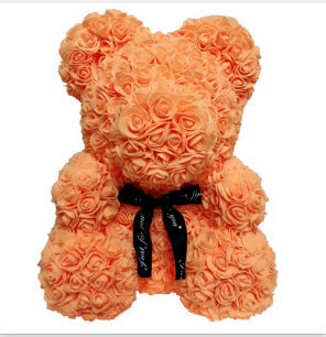Rose Bear Simulation Rose Bear Creative Christmas Valentine's Day Birthday Gift Bubble Rose Bear