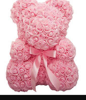 Rose Bear Simulation Rose Bear Creative Christmas Valentine's Day Birthday Gift Bubble Rose Bear