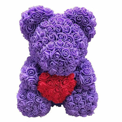 Rose Bear Simulation Rose Bear Creative Christmas Valentine's Day Birthday Gift Bubble Rose Bear