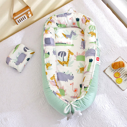 Portable Baby Nest Bed — Breathable Honeycomb Co-Sleeping Bassinet