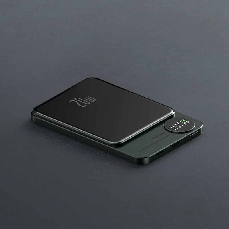 Magsafe magnetic suction power bank 10000 mAh ultra-thin and convenient wireless fast charging back clip power bank wholesale