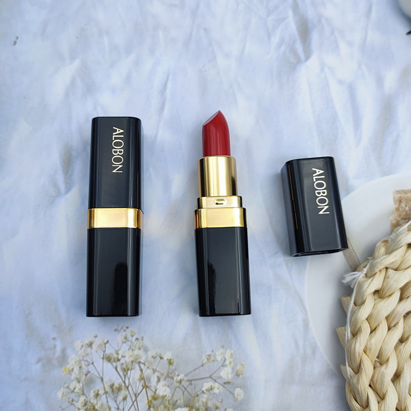 Yabang small black tube lipstick DS919 crystal bright color lipstick - cinnabar red cosmetics lipstick wholesale