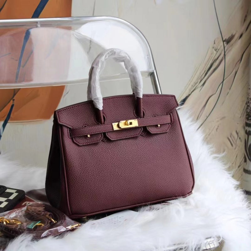 2025 new bags platinum bags women's handbags Kelly bags shoulder crossbody high-end texture commuting