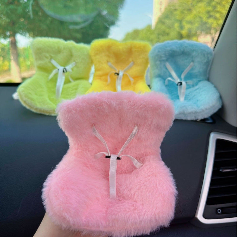 Cross-border applicable to labubu doll safety seat cute doll air outlet aromatherapy ornaments car interior decoration