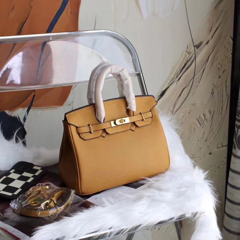 2025 new bags platinum bags women's handbags Kelly bags shoulder crossbody high-end texture commuting