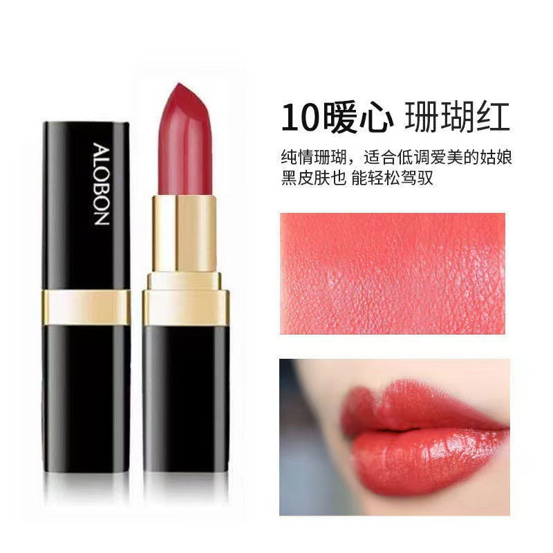 Yabang small black tube lipstick DS919 crystal bright color lipstick - cinnabar red cosmetics lipstick wholesale